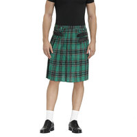 KATBROS INDUSTRY Nouvelle Conception Taille Plus Kilt Homme Respirant Couleur Unie Motif Tartan Modèle KI-TK-9015