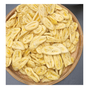 Croustilles de banane couleur naturelle premium Processus VF Croustillant Collation sucrée Vente en gros de chips de banane séchée Fourniture d'usine pour exportation du Vietnam - Product Image 1