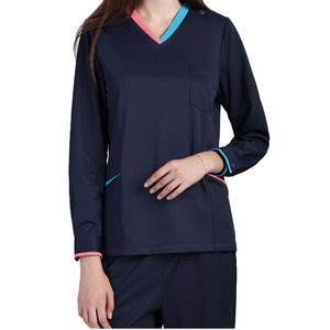 Ensembles de gommage uniformes unisexes médicaux d'été en spandex de haute qualité avec logo personnalisé hauts et pantalons uniformes hospitaliers - Product Image 4
