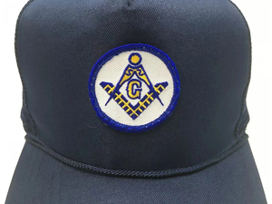 <b>Vintage</b> Freemasons Patch Embroidered <b>Trucker</b> Hat Blue Otto <b>Cap</b> Masonic Snapback Regalia Embroidery Letter Hip Hop Custom Hats - Product Image 2