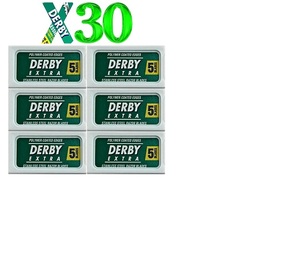 Cuchillas de Afeitar de Doble Filo Derby Extra Profesionales |   30 Cuchillas de Acero Inoxidable para Maquinillas de Afeitar Clásicas |   Paquete a Granel - Product Image 1