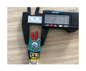 ของเล่นปลาทาสีไม้สุดสร้างสรรค์สำหรับผู้ซื้อขายส่ง-ของเล่นปลาทาสีไม้มาตรฐาน CPSIA ที่มีลวดลายฝีมือสดใส - Product Image 1