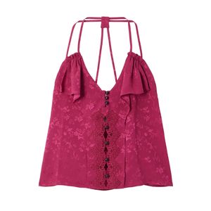 Camisola de encaje transpirable para mujer cómoda, ropa de dormir elegante/ropa informal con malla sexy para estilo Club - Product Image 5