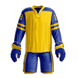 Vente en gros d'uniformes de hockey sur glace souples et confortables de qualité supérieure maillots de hockey en équipe vêtements de sport de plein air de différentes couleurs - Product Image 5