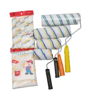 Brosse à rouleau de 12 pouces petit doigt sans coin mort Peinture Edger Rouleau Brosses Set mur décoratif Plateau Couverture Maison Peinture Outils