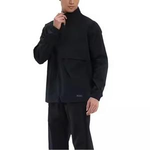 Veste coupe-vent à demi-fermeture éclair avec logo personnalisé pour hommes vêtements de sport légers pour la course à pied vêtements d'entraînement pour hommes - Product Image 4
