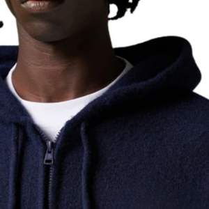 <b>Navy</b> <b>Knit</b> ZipUp Hoodie with Emblem Cozy and Stylish Hoodie for Men and Women Perfect for Casual and Everyday Wear - Product Image 4