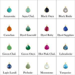 Amazonite en forme de coeur 12mm or vermeil 925 argent sterling pendentif à breloque pour la fabrication de bijoux - Product Image 6