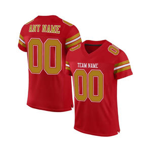 Camiseta de Fútbol Americano Personalizada al por Mayor, Nueva Llegada, Manga Corta, Alta Calidad, 100% Poliéster, Transpirable, Secado Rápido - Product Image 2