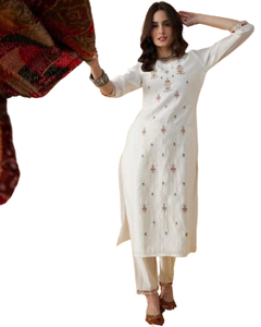 Wooglee Saarika bordado hecho a mano Salwar Kameez personalizado indio paquistaní fiesta desgaste Kurti pantalón Dupatta para mujeres al por mayor - Product Image 1