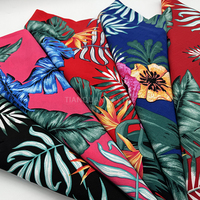 Tissus en rayonne imprimés unis à motif floral personnalisé 32S 100% viscose, échantillons de tissus en rayonne imprimés, rouleaux de tissu en viscose pour vêtements pour femmes