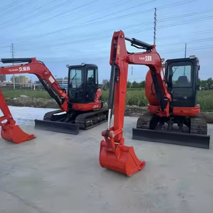 Nouvel arrivage en entrepôt en vente en gros mini-pelle U55-4 Kubota d'occasion pelle à U55-4 Kubota de 5,5 tonnes de haute qualité - Product Image 1