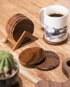 Juego de posavasos de madera natural clásico hecho a mano con acabado de cristal alto, Decoración de mesa personalizada de MSR Overseas - Product Image 5