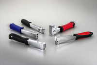 JY580 Agrafeuse à marteau industrielle légère pour bricolage, chromée argent + noir, chargement arrière, garantie 1 an, outils à main faciles à utiliser, OEM ODM