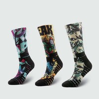 Chaussettes en coton unisexes décontractées avec logo, sans minimum de commande, impression par sublimation, personnalisation OEM, chaussettes de sport personnalisées, antibactériennes, respirantes