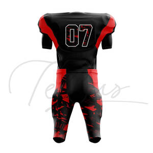 Uniforme de Fútbol Americano de Alta Calidad, Manga Corta, 100% Poliéster, Secado Rápido, Transpirable, Diseño Personalizado, Servicio OEM - Product Image 5