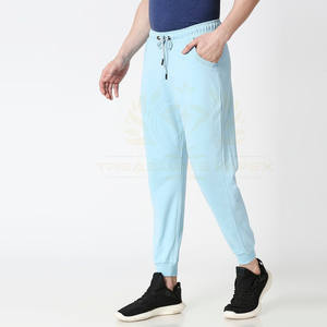 Pantalones para correr ajustados de alta calidad para hombre, algodón teñido liso, a prueba de viento, estilo informal para exteriores, antiarrugas, de secado rápido, transpirable - Product Image 3