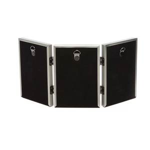 Nouveau cadre photo de bureau en aluminium rectangulaire design avec finition argentée en relief bordure de luxe moderne décoration de la maison - Product Image 3