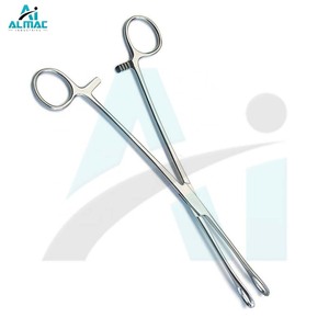 Fórceps de sujeción de esponja Foerster de grado quirúrgico Premium ALMAC para agarre y manejo precisos en quirófanos CE ISO - Product Image 1
