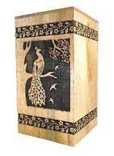 Urnas de cremación de madera de estilo americano modernas hechas a mano, recipientes funerarios decorativos para hombres y mujeres - Product Image 1