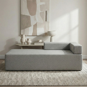Sofá Cama Modular Ajustable Minimalista de Tela con Espuma Completa y Compresión al Vacío para Apartamento, Hotel, Sala de Estar - Product Image 5
