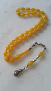 REFER Turquesa Rosario Diseñado Tasbih Accesorios de oración Venta al por mayor Tasbih con cuentas de resina natural Formas Cuentas de oración - Product Image 3