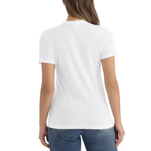 เสื้อยืดสีขาว รุ่น 6010 ผ้าทริปเปิ้ลเบลนด์ คอตตอน แขนสั้น ระบายอากาศได้ดี สวมใส่สบาย ทรงปกติ สำหรับผู้ชายและผู้หญิง - Product Image 2