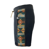 Short de surf vintage pour hommes Short d'eau athlétique avec doublure en maille et boucle de ceinture pour vêtements de villégiature et pantalons de plage