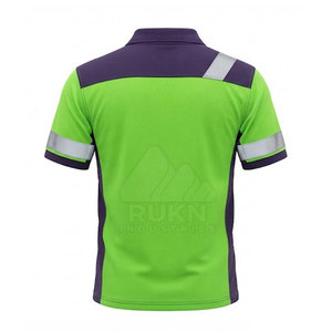 Chemises polo de travail légères en polyester respirant à haute visibilité pour hommes, pour les travaux en extérieur, les équipes de construction, les ouvriers d'usine - Product Image 6