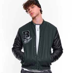 2023 nouveaux hommes Varsity College veste personnaliser logo broderie manches régulières en cuir haute rue Varsity veste lavable - Product Image 1