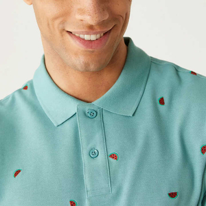 Polo de manga corta para hombre, informal, mezcla de algodón, Cuello clásico, Golf, tenis, oficina, negocios, ropa de trabajo, ropa de verano, Top - Product Image 4
