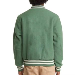 Veste de baseball ample à manches longues en patchwork de broderie chenille personnalisée, veste de rue, veste respirante grande taille - Product Image 6