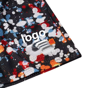 Wholesale High Quality Custom <b>Men's</b> Summer <b>Shorts</b> Breathable Mid Waist Elastic Closure Knitted High Street Style Plus Size 100% - Product Image 4