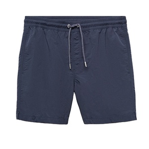 Shorts de bain pour hommes avec logo personnalisé, camouflage, taille élastique, polyester/coton, anti-UV, sportifs, fermeture à cordon, séchage rapide - Product Image 1