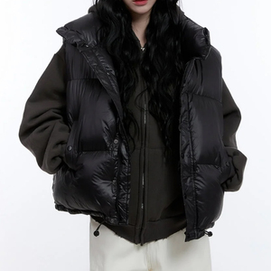 Chaleco Acolchado Personalizado de Moda Casual para Otoño 2026 / Chaqueta Acolchada para Mujer OEM, Abrigo Ligero y Moderno 2026 - Product Image 3