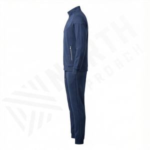 Conjunto Deportivo Clásico para Hombre, Diseño de Dos Piezas, Chaqueta con Cierre y Pantalones con Cintura Elástica, para Uso Diario, Gimnasio, Rutina, Fitness, Deportes, Correr - Product Image 3