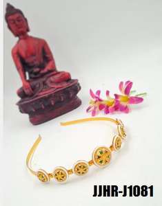 Banda para el cabello Premium, joyería de moda para mujer, diseñador nupcial, boda, fiesta, Festival, hecho a mano, étnico, proveedor mayorista - Product Image 6