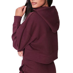Sudadera con Capucha Corta para Mujer, Informal, Ligera, Moderna, de Manga Larga, Suave, Cómoda y Elegante para Ropa Urbana - Product Image 6