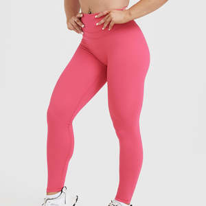 Customized Soft Breathable <b>V</b> Shape Yoga <b>Leggings</b> Women High <b>Waist</b> Yoga <b>Leggings</b> - Product Image 3