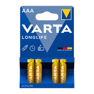 Varta Longlife Alcaline M/Stilo Bl.4 Pz - Product Image 1