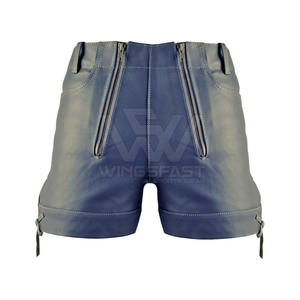 Short en cuir pour hommes le plus vendu séchage rapide respirant taille moyenne style décontracté concevez votre propre logo motif solide - Product Image 4