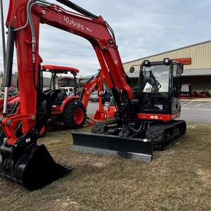 Achetez 2025  2022 pour la mini-pelle Kubota KX080-4S2, performances exceptionnelles, fiabilité avec cylindre hydraulique Eaton, moteur Moto - Product Image 1