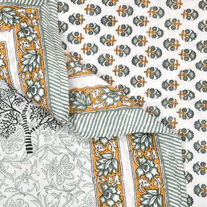 Màu Xanh Lá Cây Cây Màu Vàng Bông Kích Thước Duy Nhất <span class=keywords><strong>Quilt</strong></span> Tay Khối In Cho Ánh Sáng Mùa Đông Tốt Nhất Chất Lượng Cao Bộ Sưu Tập Giá Bán Buôn - Product Image 5