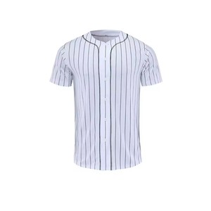 Sublimation 100% Polyester Blanc Street Style Populaire Maillot de Baseball Conception OEM Maillot de Baseball Américain Unisexe - Product Image 1