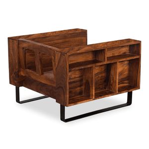 Elegante Conjunto de Sofás Cubox de Madera de Palisandro para Sala de Estar, Oficina, Salón y Vestíbulo de Hotel con Artesanía en Madera Atemporal - Product Image 5
