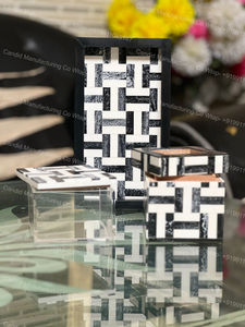 Quemador de incienso Bakhoor, soporte de incienso hecho a mano, mopa con incrustación de hueso, fragancia para el hogar, regalos de Ramadán, listo para enviar - Product Image 4