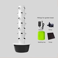 Système de culture hydroponique en tour agricole 30L pour la culture verticale de fraises, laitues et tomates