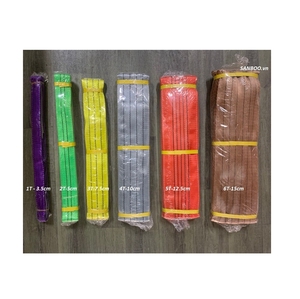 Sangle de levage en polyester haute résistance, idéale pour l'industrie et la fixation de charges, fabrication Sanboo Vietnam. - Product Image 1