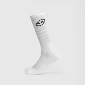 Chaussettes de sport personnalisables avec logo brodé blanc pour athlètes, compression technique, antibactériennes, pour diabétiques, collection automne - Product Image 1