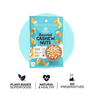 Noix de cajou grillées bio 50g, superaliment végétal riche en nutriments naturels - Product Image 2